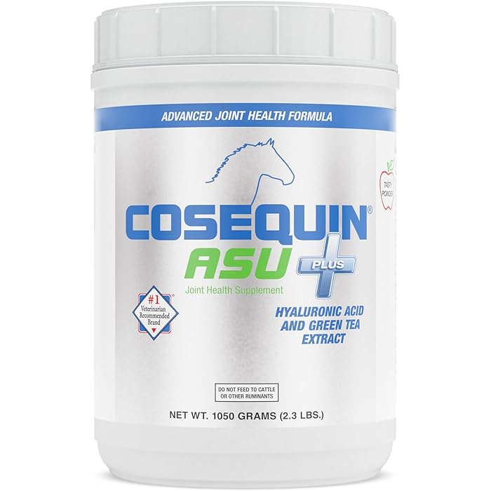 Nutramax Laboratories ASU Joint Health Supplement for Horses - Powder with Glucosamine, Chondroitin, MSM, ASU, Green Tea Extract, and Hyaluronic Acid, 1050 Grams - Image 1