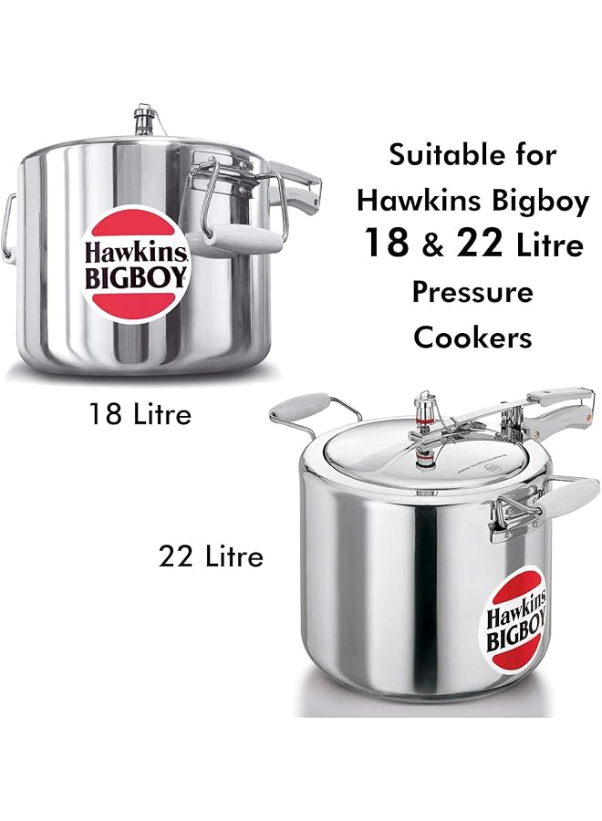 هوكينز حلقة مانعة للتسرب لطناجر الضغط بيج بوي سعة 18 لترًا و22 لترًا، لون أسود - Image 3