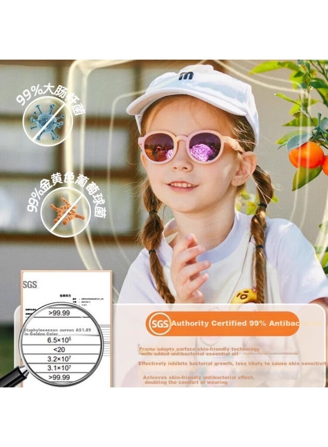 Kigo 2025 Children's Polarized Sungl, Uv Protection, Children's Day Gift, Monet Purple (0-3 Years Old)
