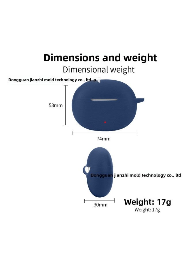 Honor Choice Earbuds X5 Protective Case Soft Silicone Bluetooth Earphone Cover Pure Color IP Style Injection Molding-Color:Black-Model:Choice Earbuds X5 - Image 5