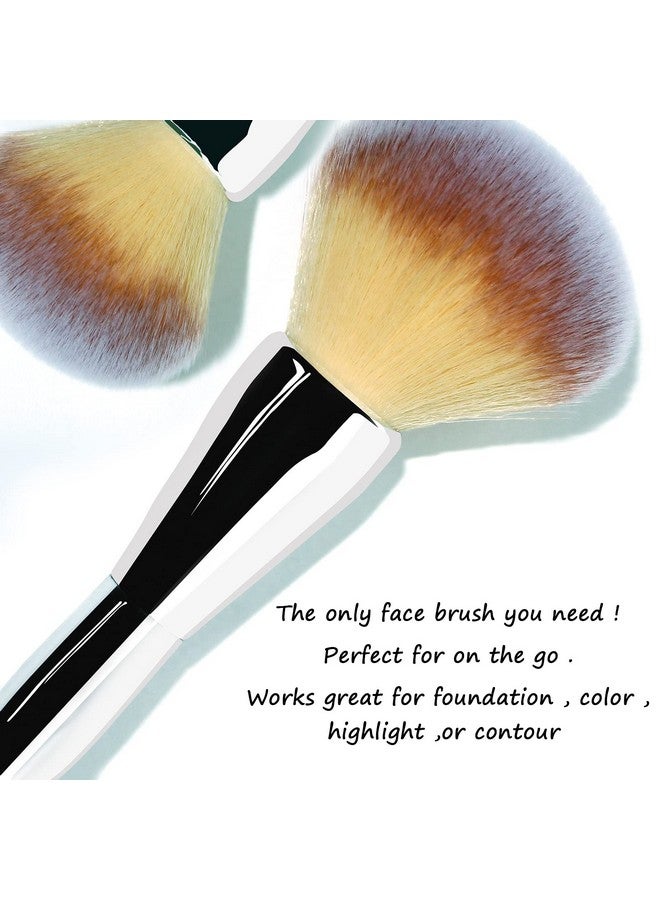 Daubigny Foundation Brush,Daubigny Large Powder Brush Flat Arched Premium Durable Kabuki Makeup Brush Perfect For Blending Liquid,Cream and Flawless Powder,Buffing, Blending,Concealer … - Image 2