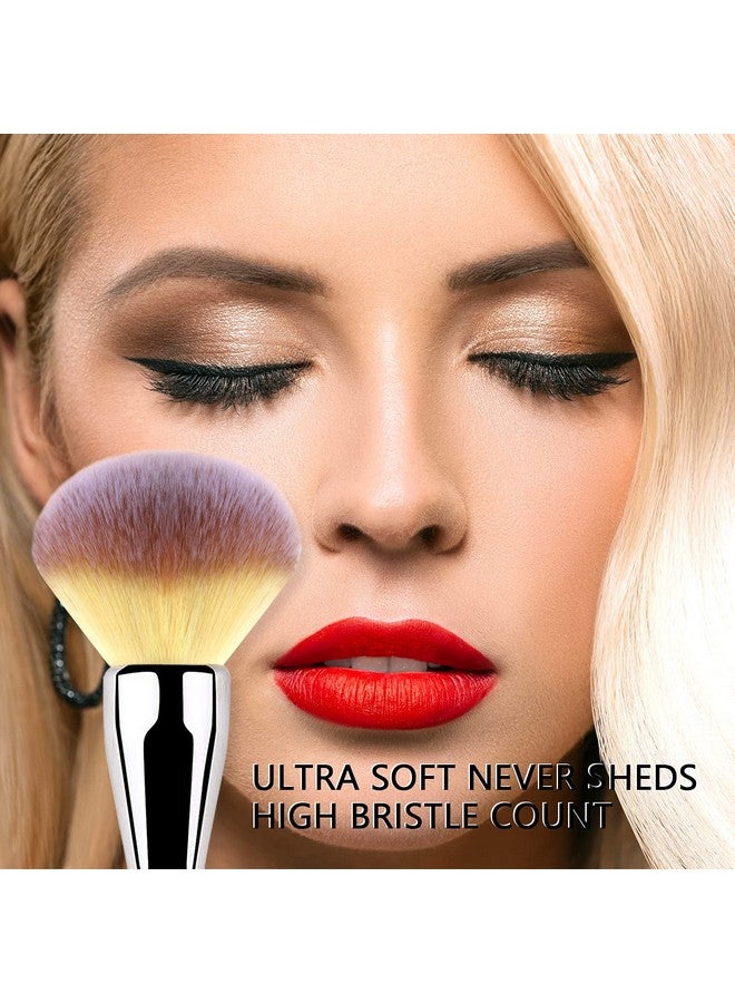 Daubigny Foundation Brush,Daubigny Large Powder Brush Flat Arched Premium Durable Kabuki Makeup Brush Perfect For Blending Liquid,Cream and Flawless Powder,Buffing, Blending,Concealer … - Image 5