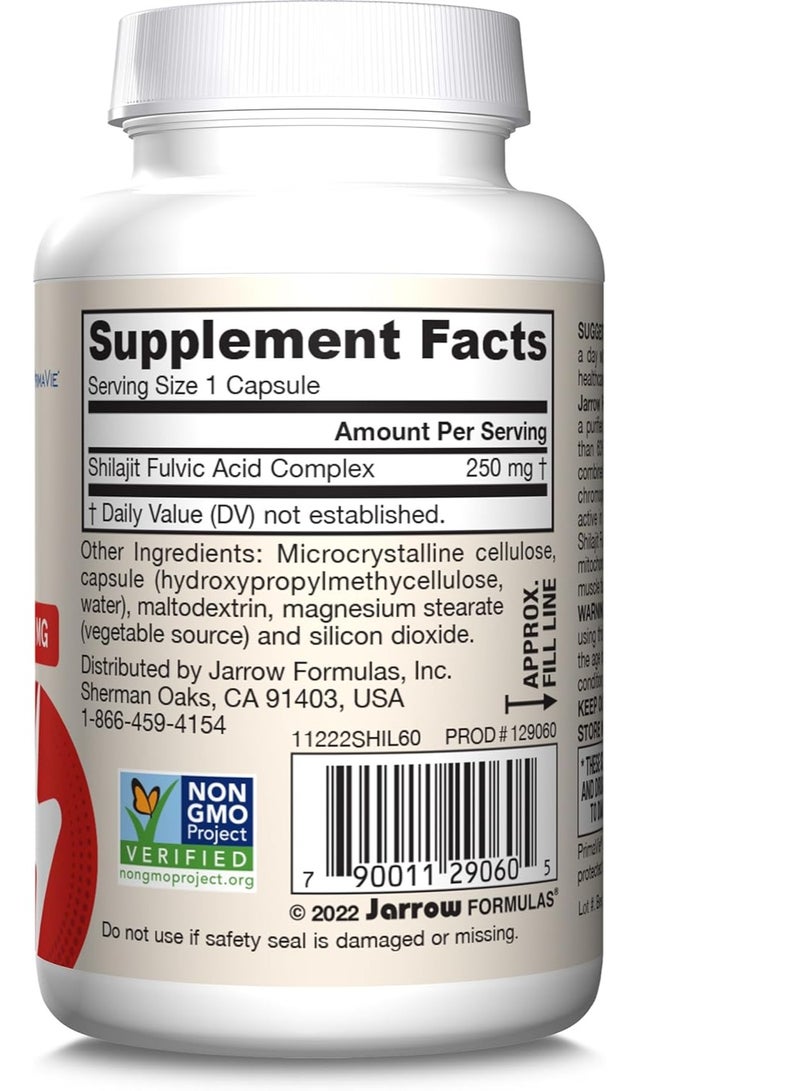 jarrow formulas Shilajit 250 mg, Dietary Supplement 60 Veggie Capsules, 60 Day Supply packing may vary - Image 3