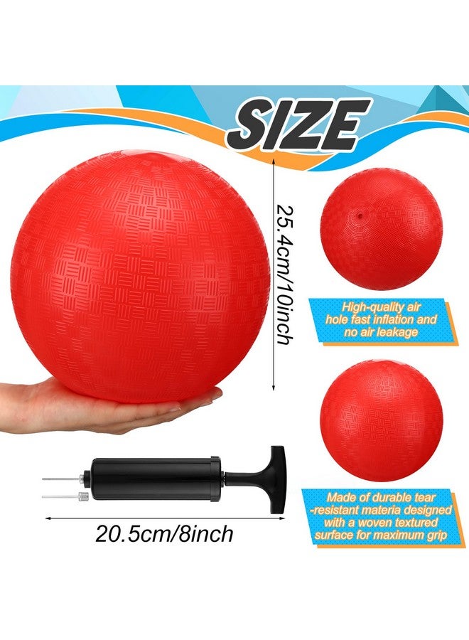 Poen 19 Pcs Sports Kickball Set, Including 2 Pcs 10 Inch Playground Ball with Air Pump 5 Pcs Rubber Bases 10 Pcs Foul Marker Discs and a Flip Scoreboard for Kids Adults Boy Girl Outdoor Backyard Game - Image 3