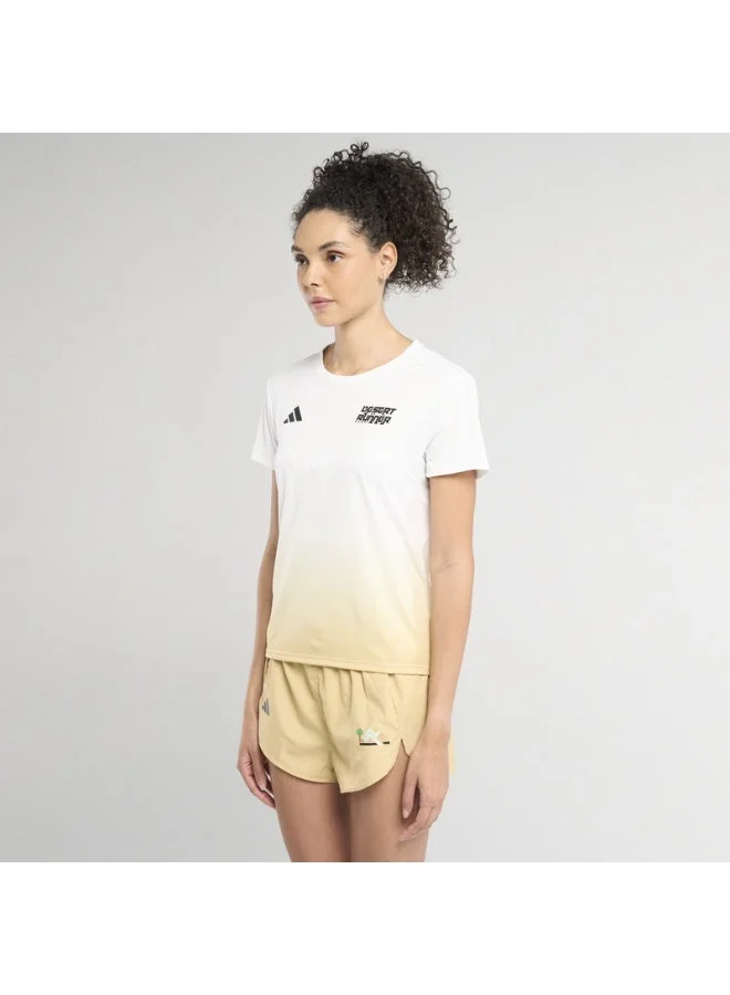 اديداس تي شيرت أديداس ديزرت رنر دوب للنساء بيج