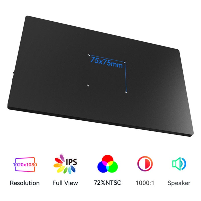 شاشة عرض محمولة IPS بدقة 1920x1080 - شاشة ألعاب بعناية بالعين بزاوية رؤية 170 درجة للأعمال التجارية والسفر، والعمل المكتبي، والإنتاجية أثناء التنقل - Image 4