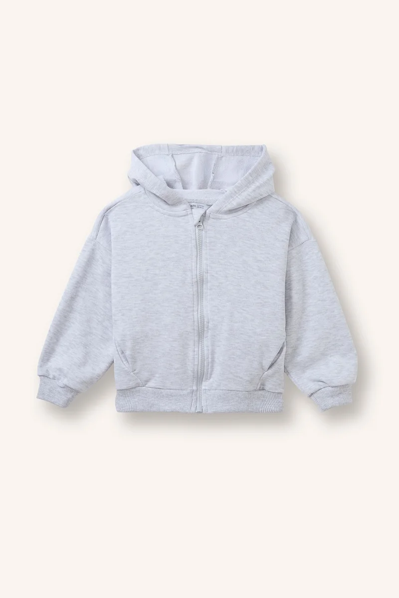 ديفاكتو Regular Fit Hooded Cardigan