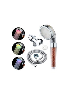 KASTWAVE LED Shower Head, Ionic Zen Shower Head, High Pressure Water Saving Filtered Handheld, Showerhead Anion Energy Ball Purifies Water Shower, with 60 Inch Shower Hose and Bracket, Best Experience  - Image 1