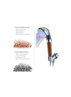 KASTWAVE LED Shower Head, Ionic Zen Shower Head, High Pressure Water Saving Filtered Handheld, Showerhead Anion Energy Ball Purifies Water Shower, with 60 Inch Shower Hose and Bracket, Best Experience  - Image 3