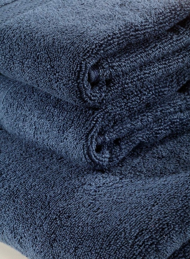 BIANCA [3pc] Ultra Soft Zero Twist 100% Cotton Towel -1pc Bath, 2pc Hand (Paradiso) | Super Absorbent, Fluffy | AeroCore Organic Technology - for Men, Women, Gym, Kitchen Solid-Multi - Image 3