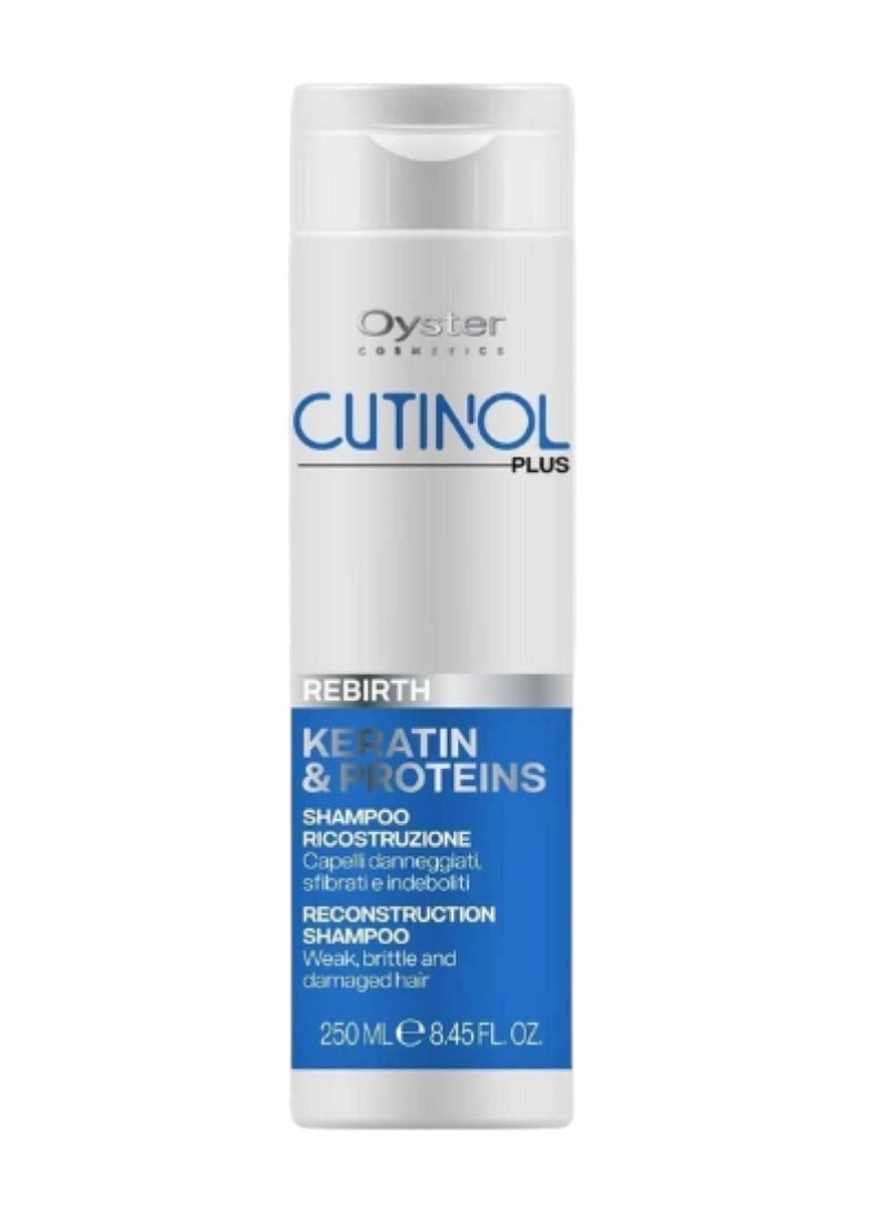 Oyster Cutinol Plus Rebirth Reconstruction Shampoo for Weak & Damaged Hair - 250ml