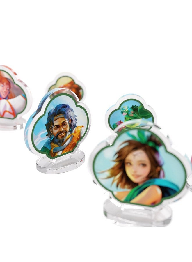 Gamegenic Gamegenic Altered Muna Premium Hero STANDEES - Officially Licensed, 8 Acrylic Figures per Faction, Includes Heroes & Companions, Artwork, Enhances TCG Gameplay, Made - Image 3