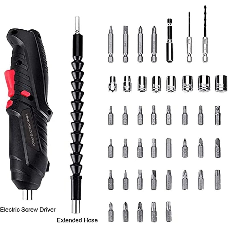 JRS TRADERS 47 in 1 Electric Screwdriver Cordless Drill Portable Driver Machine with Built LED Rechargeable Cordless Power - Image 2