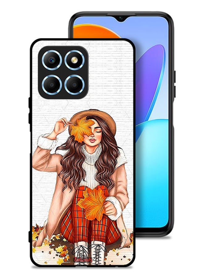 Tolwak Honor X6 Protective Case Cover Holding Autumn Leaves Art - Image 1