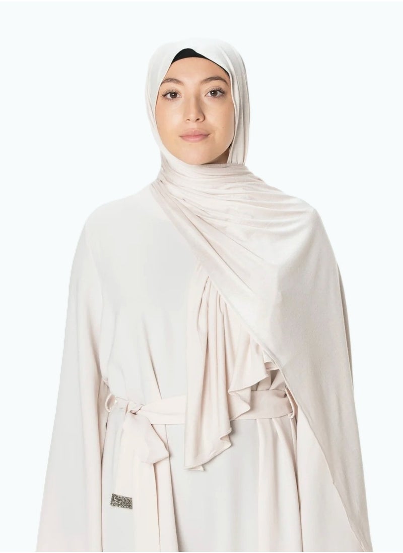 Perfectory - PERFECTORY Soft Stretch Jersey Hijabs, Effortless Style and Comfort, Curated Collection- Ivory - Image 1