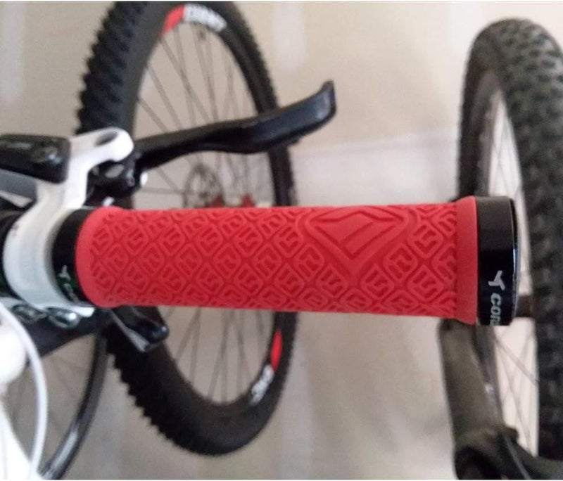 corki قبضات دراجة جبلية، قفل مزدوج على قبضات مقود الدراجة لدرجات MTB، downhill - Image 2
