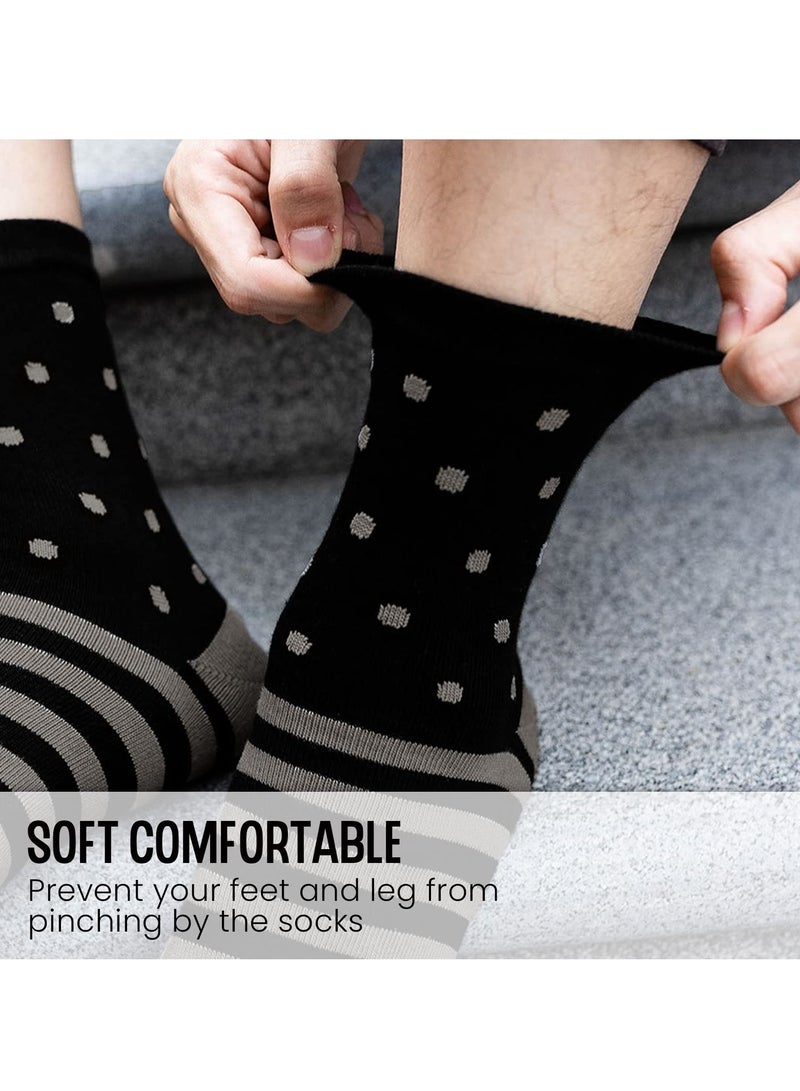 SYOSI Toe Socks Mens Five Finger Socks Cotton Sports Running Socks, Athlete Crew Socks with Toe for Men, 5 Pairs  - Image 3