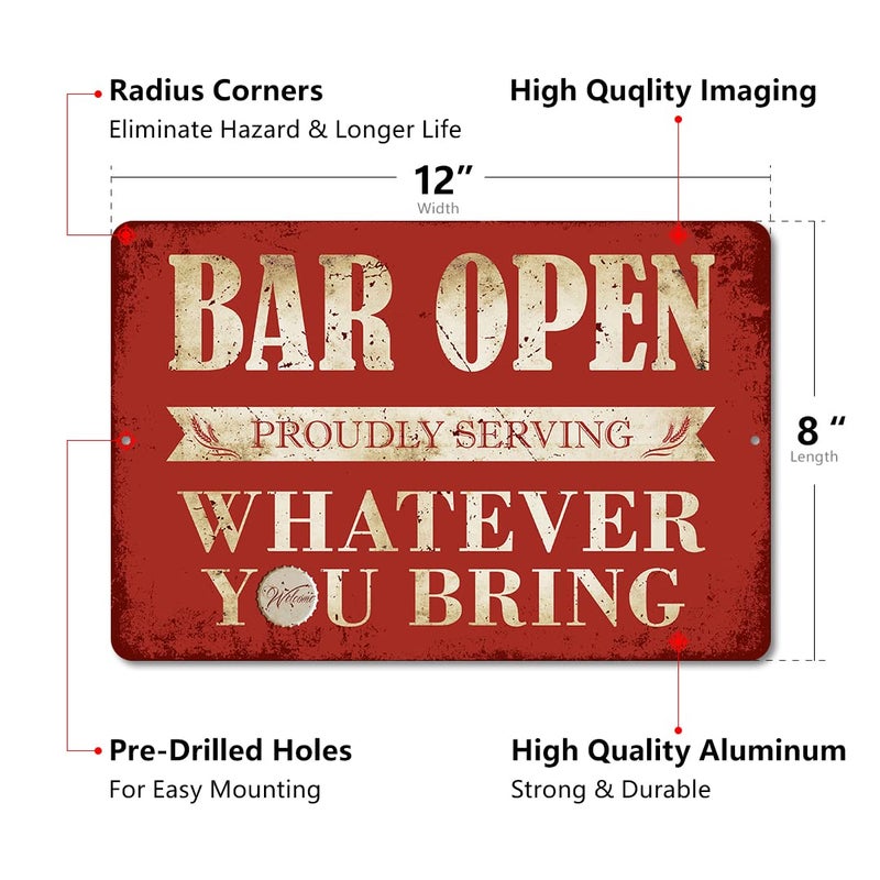 Yniaun Decor Vintage Home Bar Man Cave Decor - Image 3