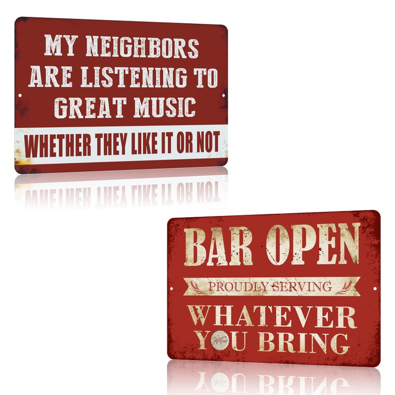Yniaun Decor Vintage Home Bar Man Cave Decor - Image 1