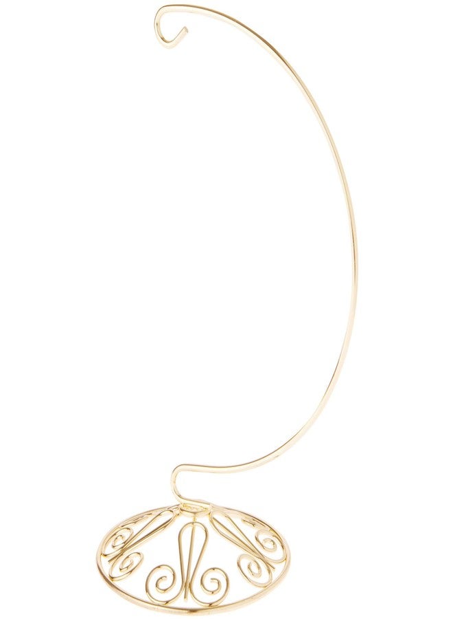 Bard's Ornate Gold-Toned Ornament Stand, Medium, 8.25" H x 4" W x 4" D - Image 1