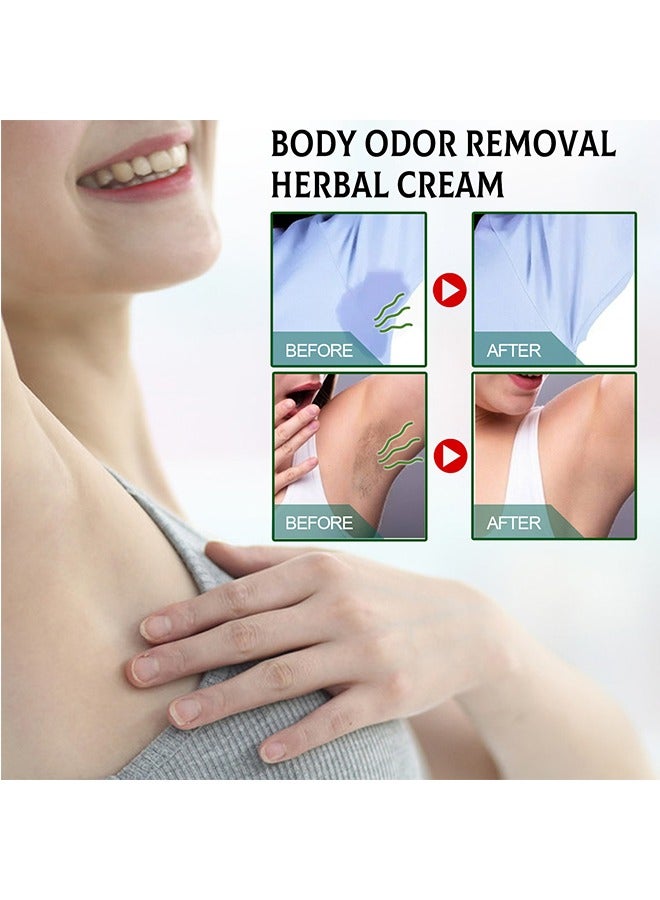 إيلهو كريم أعشاب العناية بالجسم ينظف بلطف روائح الإبط كريم منعش دائم محمول - Image 5