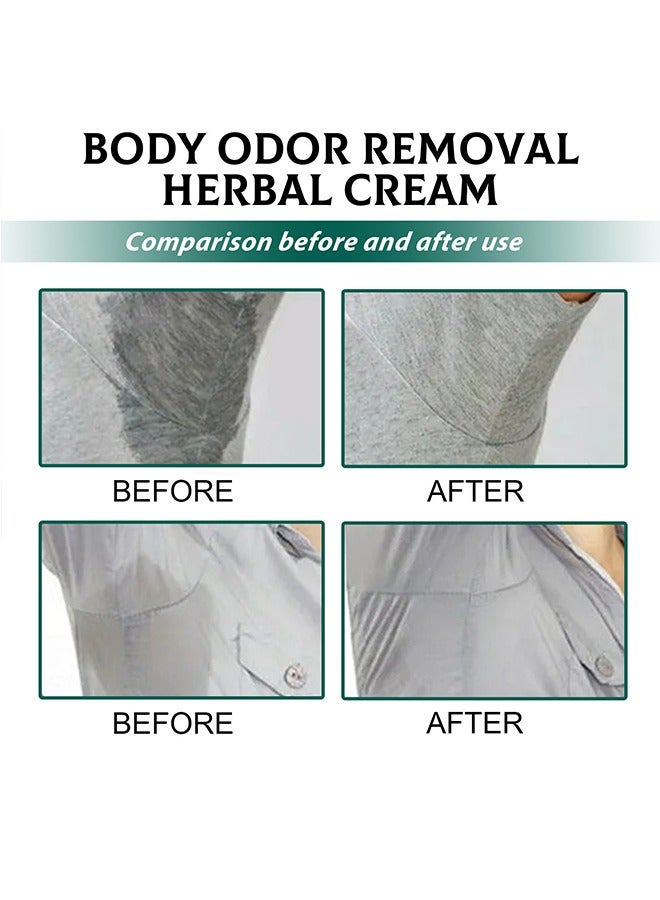 إيلهو كريم أعشاب العناية بالجسم ينظف بلطف روائح الإبط كريم منعش دائم محمول - Image 4