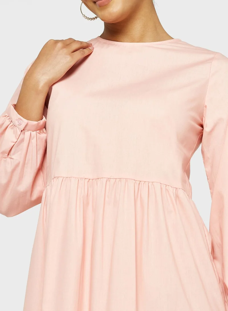 Khizana Tiered Asymmetrical Hem Dress