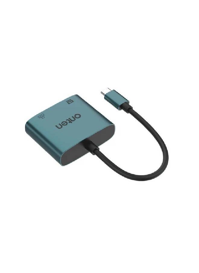 onten ONTEN 2-in-1 USB-C to HDMI 4K Adapter with RJ45 (100/10Mbps)  - Image 2