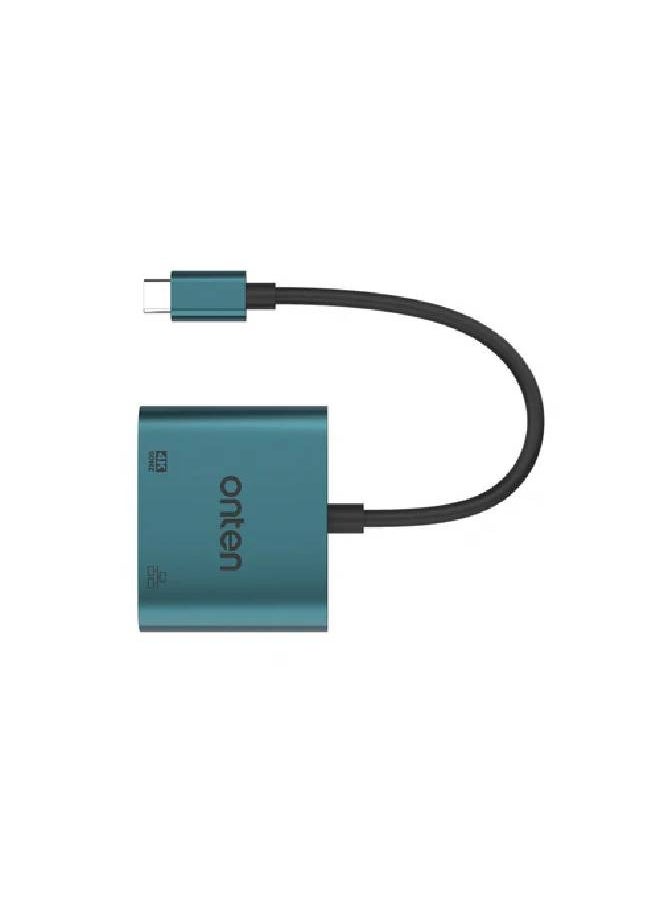 onten ONTEN 2-in-1 USB-C to HDMI 4K Adapter with RJ45 (100/10Mbps)  - Image 3