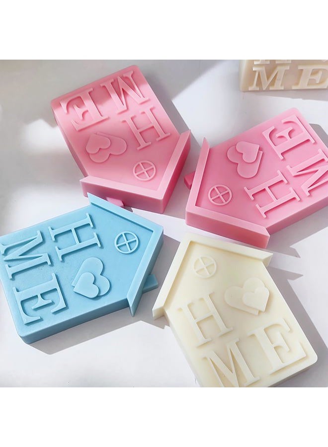 ESEDAGE Home House Mold House Resin Mold House Candle Mold Home Resin Casting Mold Resin Making Molds Silicone Mold for Candle Home Decorate Mold Candle Making Mold 3D Animal Mold - Image 2