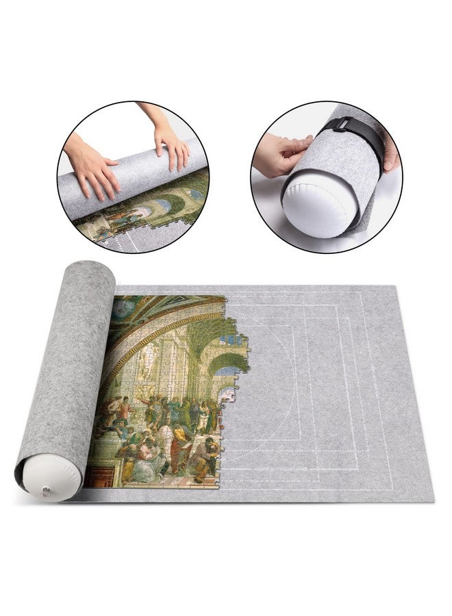 Antelope - Puzzle Mat for 1000 1500 500 Piece Puzzles, Jigsaw Puzzle Storage Mat, 45.6 x 26 inch (116 × 66 cm) Felt Mat, Fits up to 1500-piece Puzzles (5-Piece Set) - Image 4