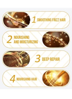 PURC 50ml Coconut Oil Hair Mask Deep Conditioning Moisturizing Anti Frizzy Hair Coconut Hair Mask Hydrate Moisturize Nourish and Repair Damaged Hair Smooth and Shiny Hair with Coconut Oil  - Image 4