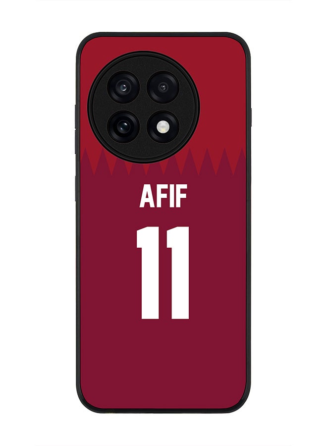 Stylizedd For OnePlus 13R / Ace 5 Pro Case,Slim fit Camera Protection, Shockproof Thin Phone cover  - Football - Qatar,  Afif