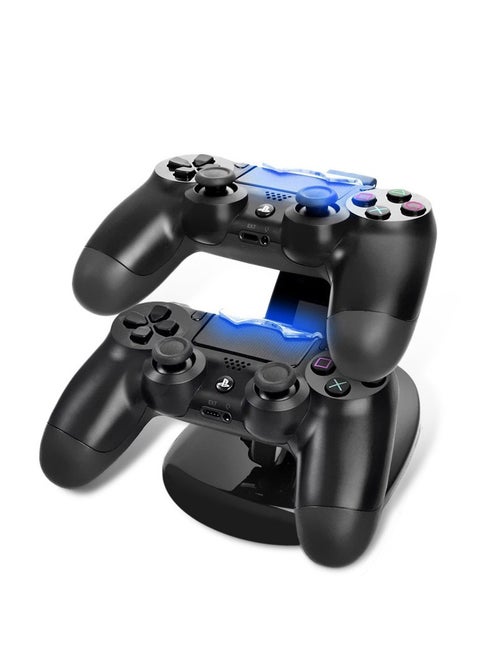 حامل محطة شحن USB مزدوج لجهاز تحكم Sony PS4/PS4 Pro - لاسلكي