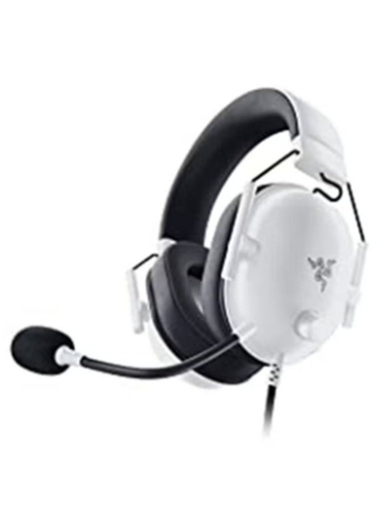 RAZER - BlackShark V2 X Gaming Headset: 7.1 Surround Sound - 50mm Drivers - Memory Foam Cushion - for PC, Mac, PS4, PS5, Switch, Xbox One, Xbox Series X|S, Mobile - 3.5mm Audio Jack - White - Image 1