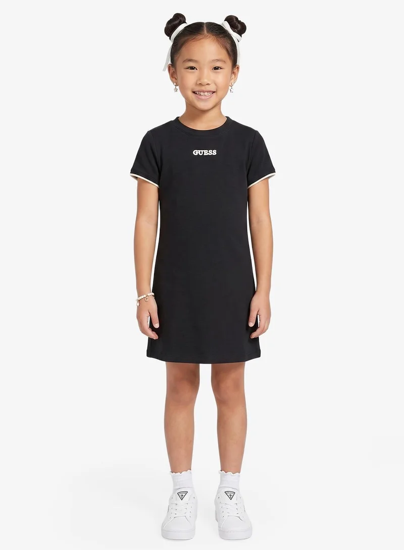 GUESS Youth Logo Short Sleeve Mini Dress