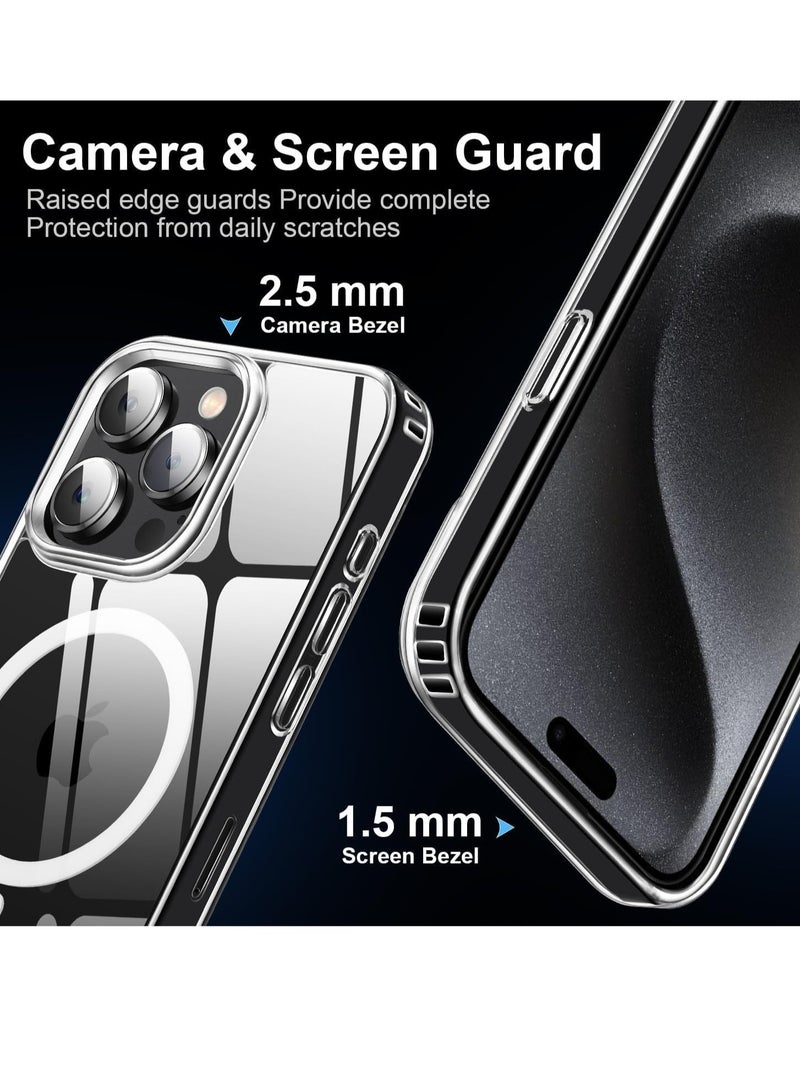 iPhone 15 Pro Max Case, Compatible With Mag-Safe Support Wireless Charging, Shockproof Protective Anti-Scratch Cover For iPhone 15 Pro Max 6.7- Inch  - Image 2