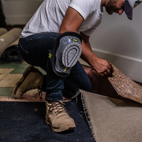 AWP Gel Stabilizer Non-Skid Knee Pads with Dual Layer Padding and Shock Stabilizer Caps for Flooring, Roofing, Decking for All-Day Support & Stability, Men and Women, One Size | L-22380-4 - Image 4