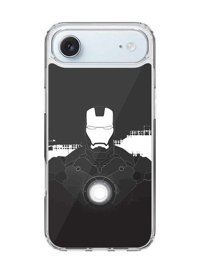 Stylizedd Classic Clear MagSafe Case for iPhone 17 Air , Hybrid Soft Case Flexible Edges Anti Drop TPU PC Gel Thin Transparent Cover [ Designed for iPhone 17 Air ] - Iron Man Beam