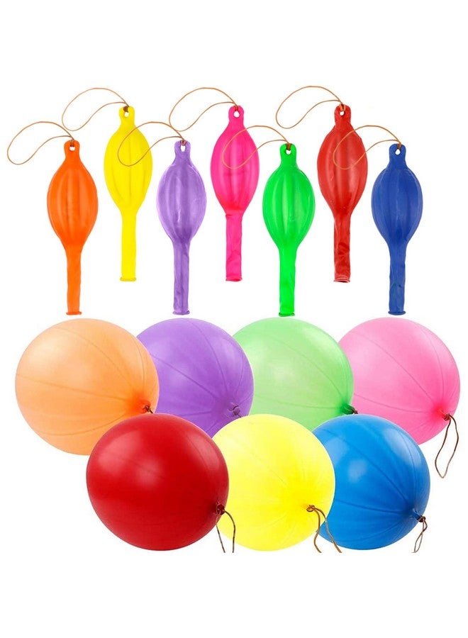 RUBFAC 25 Punch Balloons Punching Balloon Heavy Duty Party Favors For Kids, Bounce Balloons With Rubber Band Handle For Birthday Party - Image 1