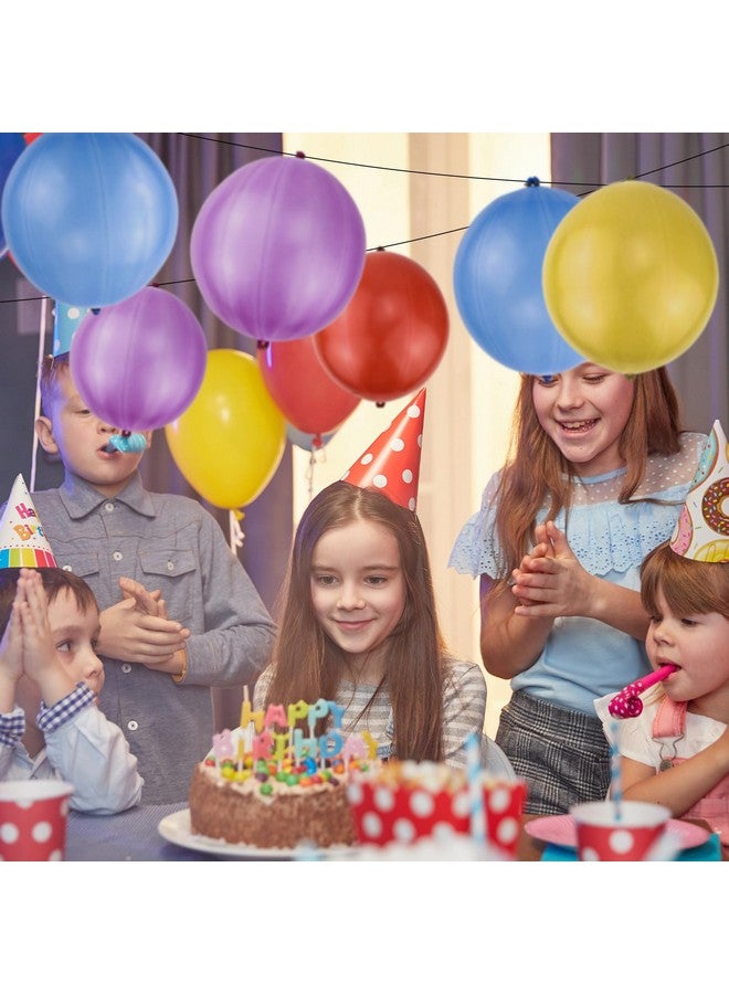 RUBFAC 25 Punch Balloons Punching Balloon Heavy Duty Party Favors For Kids, Bounce Balloons With Rubber Band Handle For Birthday Party - Image 5