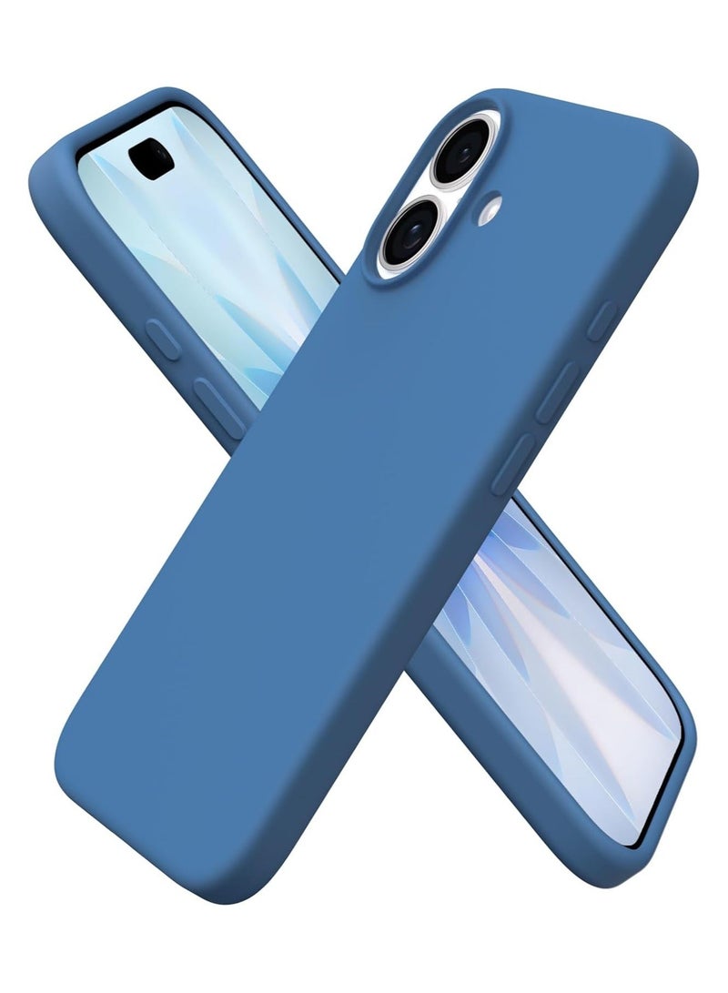 ACLIX Silicone Case Compatible with iPhone 17, Slim Liquid Silicone Phone Case with 3-Layer Soft Rubber Shockproof Bumper with TPU Lining (Blue) - Image 1