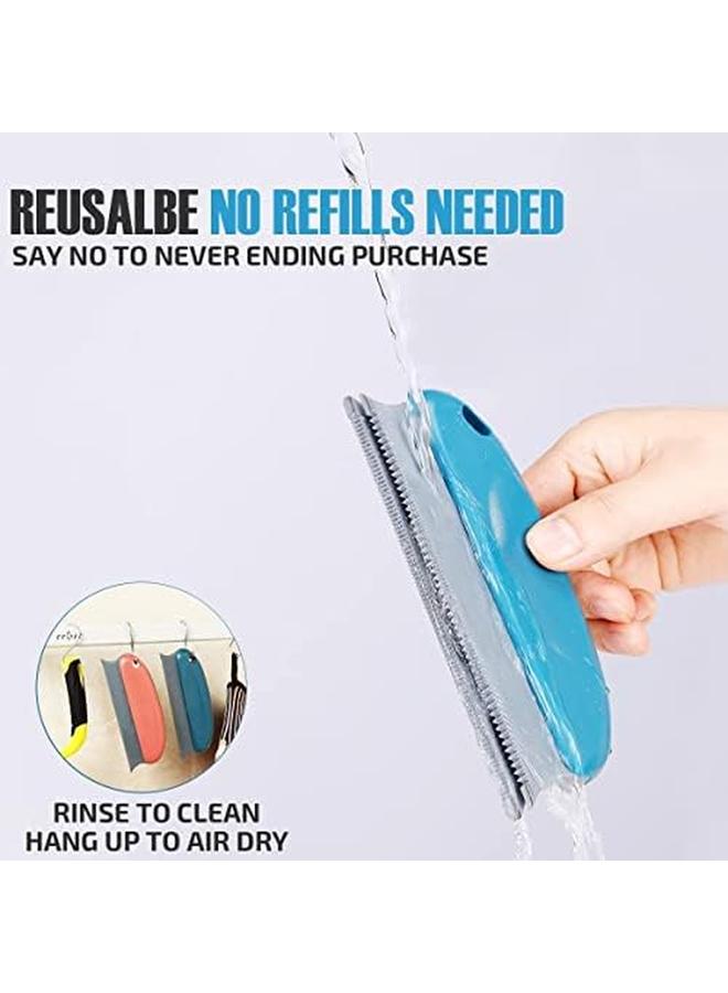 SHOWAY 2 Pack Pet Hair Remover Brush Reusable Rubber Dog And Cat Fur And Lint Remover For Furniture Carpet Clothes Mat Sofa Couch And More - Image 3