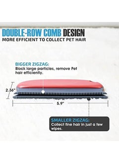 SHOWAY 2 Pack Pet Hair Remover Brush Reusable Rubber Dog And Cat Fur And Lint Remover For Furniture Carpet Clothes Mat Sofa Couch And More  - Image 4