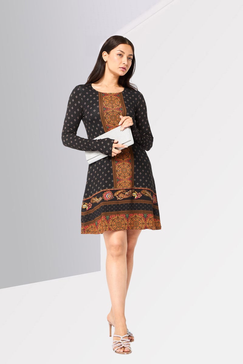 DESIGUAL Women Paisley Print Mini Dress, Multicolor - Image 2