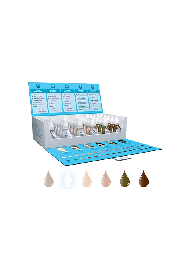 Biotouch Spmu Pigment Semipermant Medical Grade -Spmu Ink - No Mixing Lip Pigment For Shading Stroke Camouflage Kit Set Of 6 - Image 1