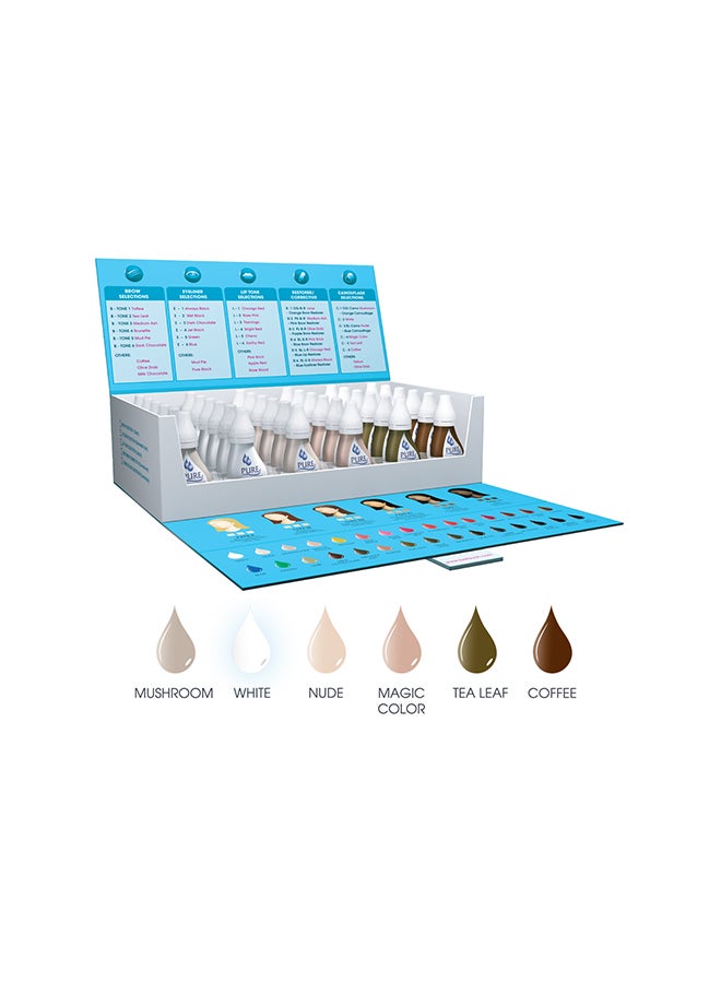 Biotouch Spmu Pigment Semipermant Medical Grade -Spmu Ink - No Mixing Lip Pigment For Shading Stroke Camouflage Kit Set Of 6 - Image 2