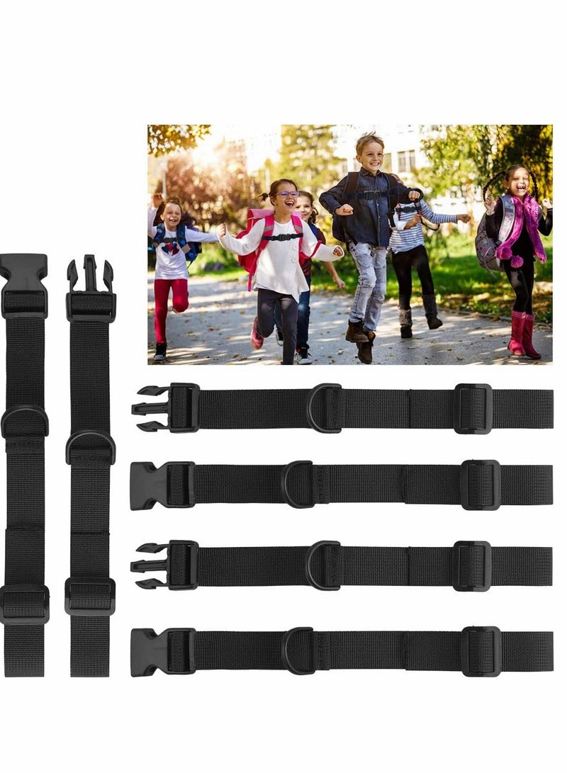 KASTWAVE Backpack Chest Straps Backpack Shoulder Strap Fixing Straps Adjustable Backpack Chest Strap Buckles Adjustable Chest Strap for Backpack Chest Belt with Buckle for Hiking and Jogging 3 Pack - Image 1