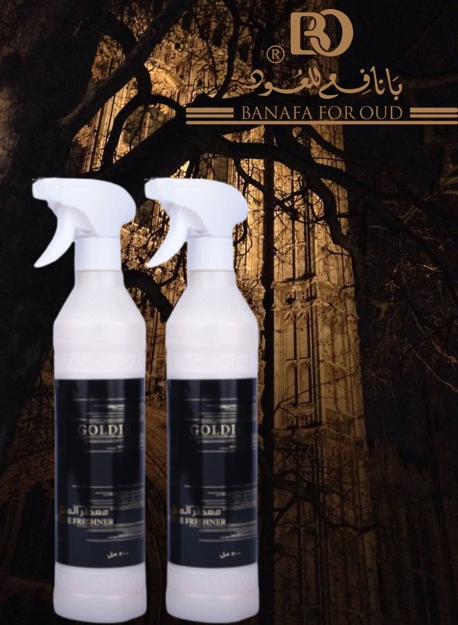 Banafa 2 Pieces Goldie Air Freshener 500ML - Image 1