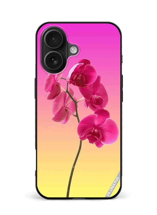 VR CREATIVE Protective Case Cover For Apple iPhone 16 Plus Flower Design Multicolour